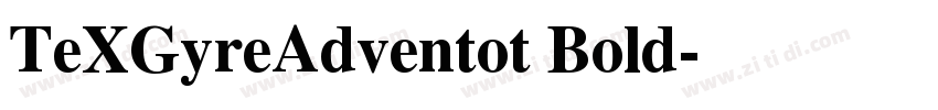 TeXGyreAdventot Bold字体转换